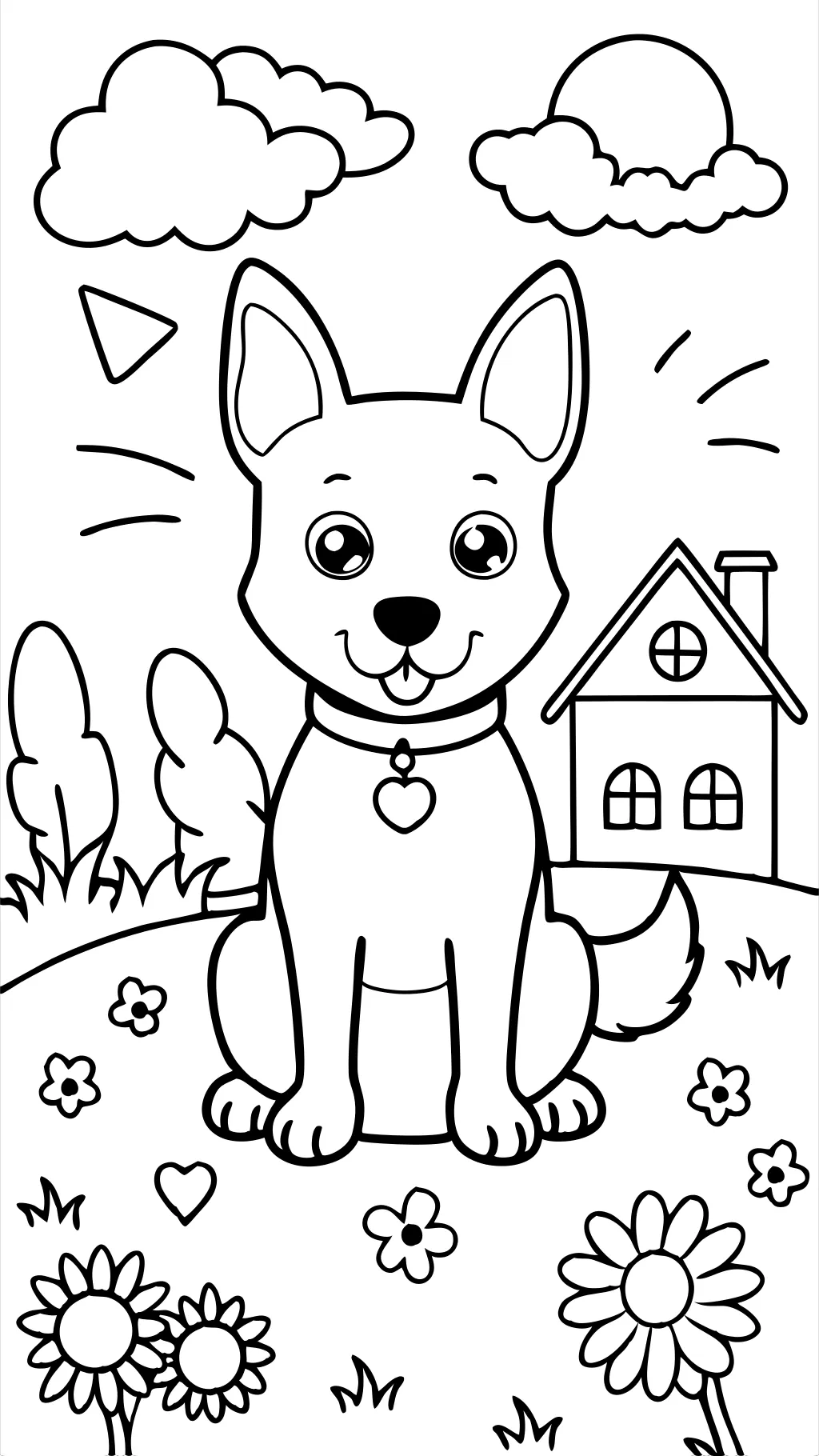 bluey coloring page free